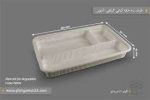 ظرف سه خانه کبابی گیاهی آملون